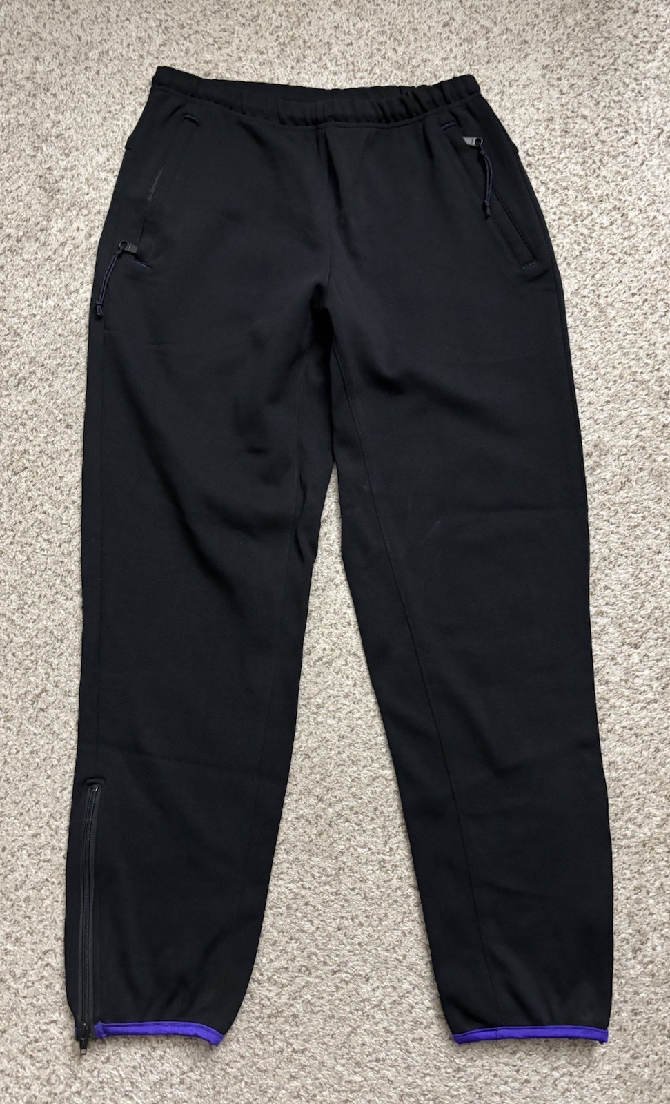 Vintage REI Pants Mens Size Small (30x30) Black Slim Straight Zip Pockets 90's
