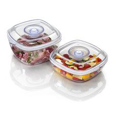 Food Vacuum Sealer Containers 1L and 2L Food Storage Cannisters by LAICA