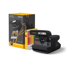 Polaroid - Flip Instant Camera Color Film Bundle 8 Photos - Black