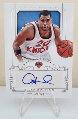 2013-14 Panini National Treasures Signatures #SI-AH Allan Houston AU SER 39/60