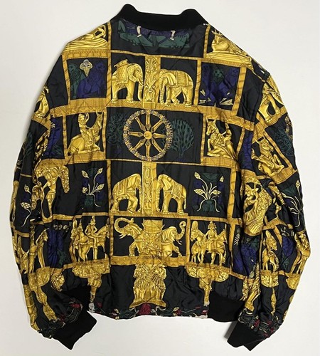 HERMES Vintage reversible blouson Egyptian pattern 54 - Picture 24 of 24