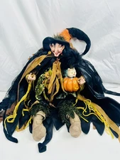 Mark Roberts Halloween “Scared Cat Prince” Witch Fairy 20” *BROKEN FINGERS