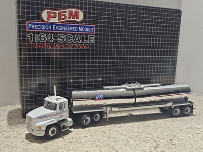 #ad PEM Mack CTL Distribution 1:64 Scale Diecast Truck Trailer Combo $84.99