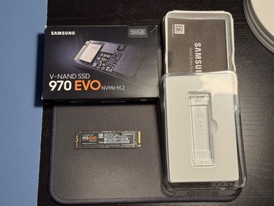 Samsung 970 EVO 500GB (496GB Written) MZ-V7E500 V-NAND SSD NVMe M.2