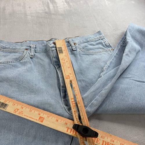 Jeans Wrangler 936GBH denim uomo 35x34 cowboy dritto lavaggio leggero western - Foto 6 di 10