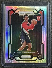 SCOOT HENDERSON 2023-24 PANINI PRIZM #141 ROOKIE SILVER RC TRAIL BLAZERS