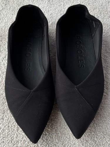 AEROSOLES Del Black Pointed Ballet Flats