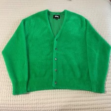 Stussy - Shaggy Cardigan - Kelly Green