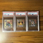 PSA 7 CHARIZARD Blastoise 6 Venusaur 1999 AMADA Pokemon SUPER DX GOLD STICKERS