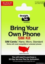 Straight Talk Bring Your Own Phone 3-in-1 SIM Activation Kit