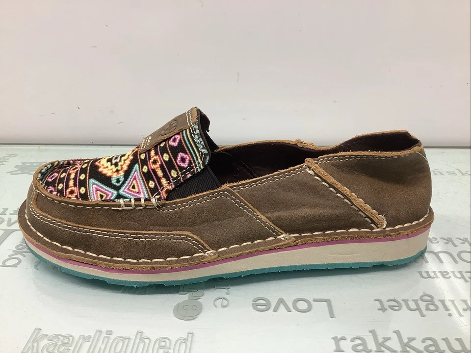 ARIAT  NEON LIGHTS SOUTHWESTERN PRINT  SLIP-ON CRUISER  MOC TOE WOMEN'S SZ 7B. - Image 3 of 4