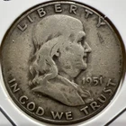 1951 S Franklin Half Dollar 50¢ 90% Silver