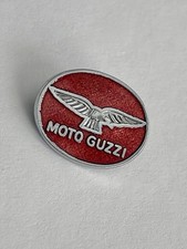 Moto Guzzi Red Metal Enamel Small Pin Badge Motorcycle Classic Bike Vintage