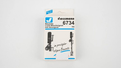 Viessmann H0 6734 kit señal de bloque de luz con señal previa | Condition: Gebraucht