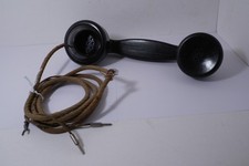 A Marked Leich Electric HANDSET w/Spit Cup w/Frayed Cord & Sold AS IS & Untested