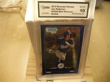 2012 Bowman Chrome Blue Refractor Joc Pederson RC GMA Gem 10