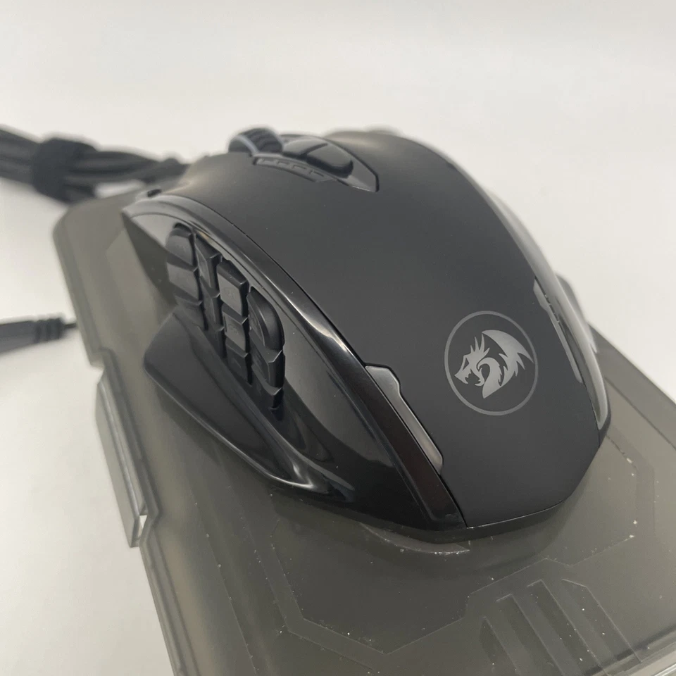 Ergonomic M908 Optical Gaming Mouse with 18 Programmable Buttons & RGB Lights - Image 3 of 4