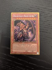 Yu-Gi-Oh! Der geflügelte Drache von Ra PGLD-DE031 Gold Secret Rare Deutsch NM