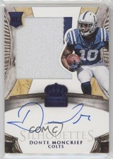 2014 Crown Royale Rookie Silhouettes RPS Purple 7/25 Donte Moncrief Auto 0nr3