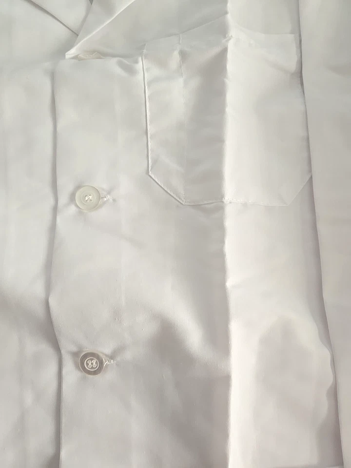 Medline Quality Full Length 3 Pocket White Medical Lab Coat Unisex XL New - Image 2 of 4