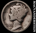 1919 Silver Mercury Dime - Scarce  Better Date  No Reserve  #G9591