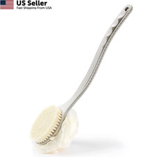 Shower Body Brush Bristles Mesh Loofah 1 Count Pack of 1 , Grey