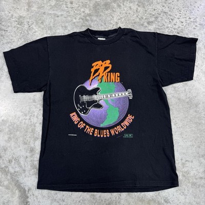 Vintage BB King Shirt Mens XL King Of The Blues Worldwide Guitar Band Tee 90s