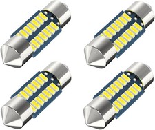31mm Led Festoon Bulb 6000k White Interior Dome Map Light 4pk