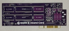 Apple II / II Plus / IIe / IIgs Sound Card PCB - Stereo Audio & Speech Synthesis