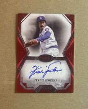 2025 Tier One Baseball Fergie Jenkins Chicago Cubs Red Autograph Card #’d /25