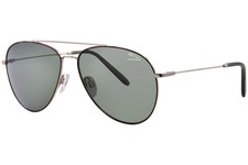 Jaguar 37463 8200 Sunglasses Silver/Tortoise/Polarized Grey Pilot 58mm
