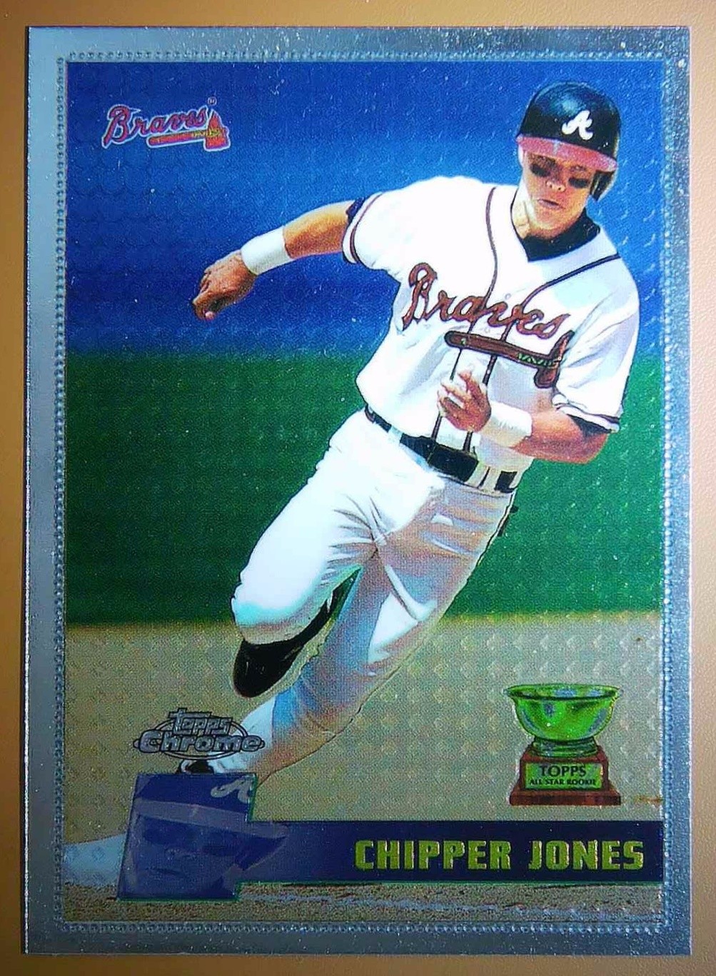 1996 Topps Chrome Chipper Jones #52 Atlanta Braves
