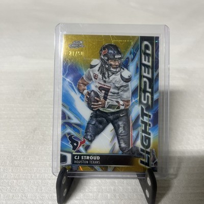 2025 Topps Cosmic Chrome CJ Stroud Light Speed Gold  /50 LS-5