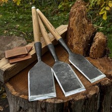 Hand Forged Timber Framing Chisels 52100 Steel Slick Joinery Woodworking Tools