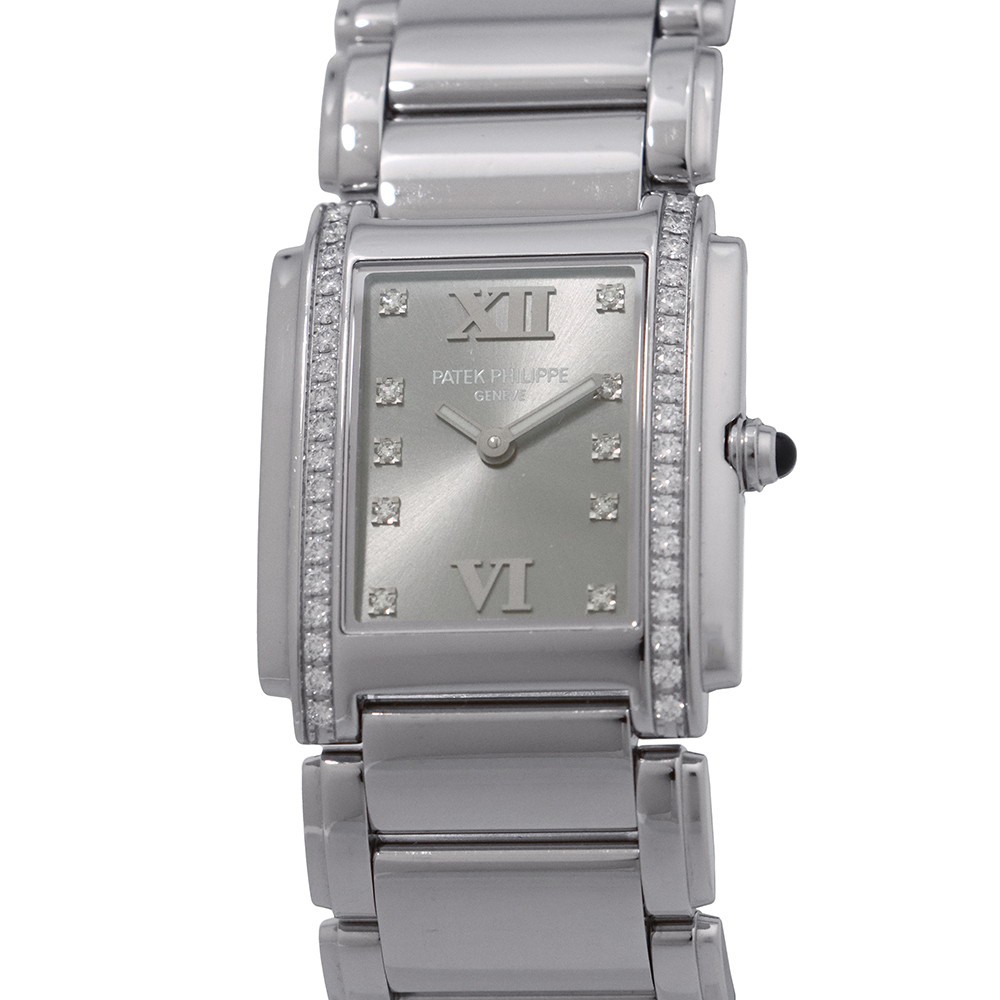 PATEK PHILIPPE Twenty four 30mmx25mm Stainless Steel Gray Dial