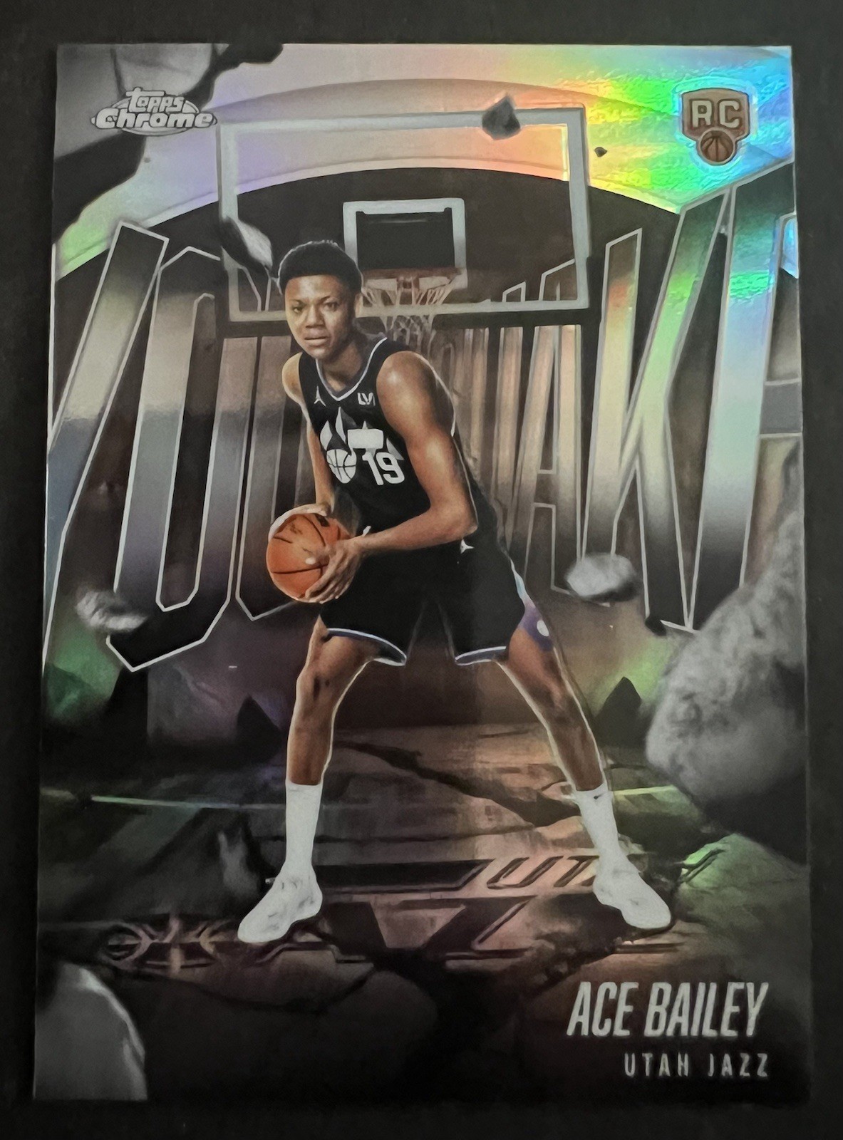 2025-26 Topps Chrome Ace Bailey Youthquake Refractor Rookie RC Jazz