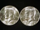 1982-P and D Kennedy Half Dollars (2 coins) AU++. Free Shipping!