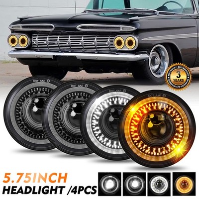 4X 5.75'' 5-3/4''LED Headlights Hi/Lo Beam Start-up DRL For Chevy Impala El Camino