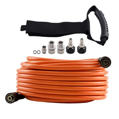 #ad 5800 PSI Pressure Washer Hose 100 Feet w M22 14mm to 3 8quot; Coupler Kink Reistant $53.20