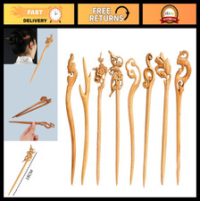 8 PCS Wooden Hair Sticks - Vintage Chinese Japanese Hair Chopsticks Pins, Hair