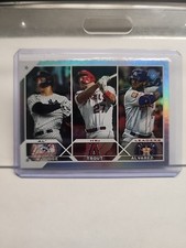 2023 Topps Series 1 - League Leaders Trout, Aaron Judge, Yordan Alvarez #246