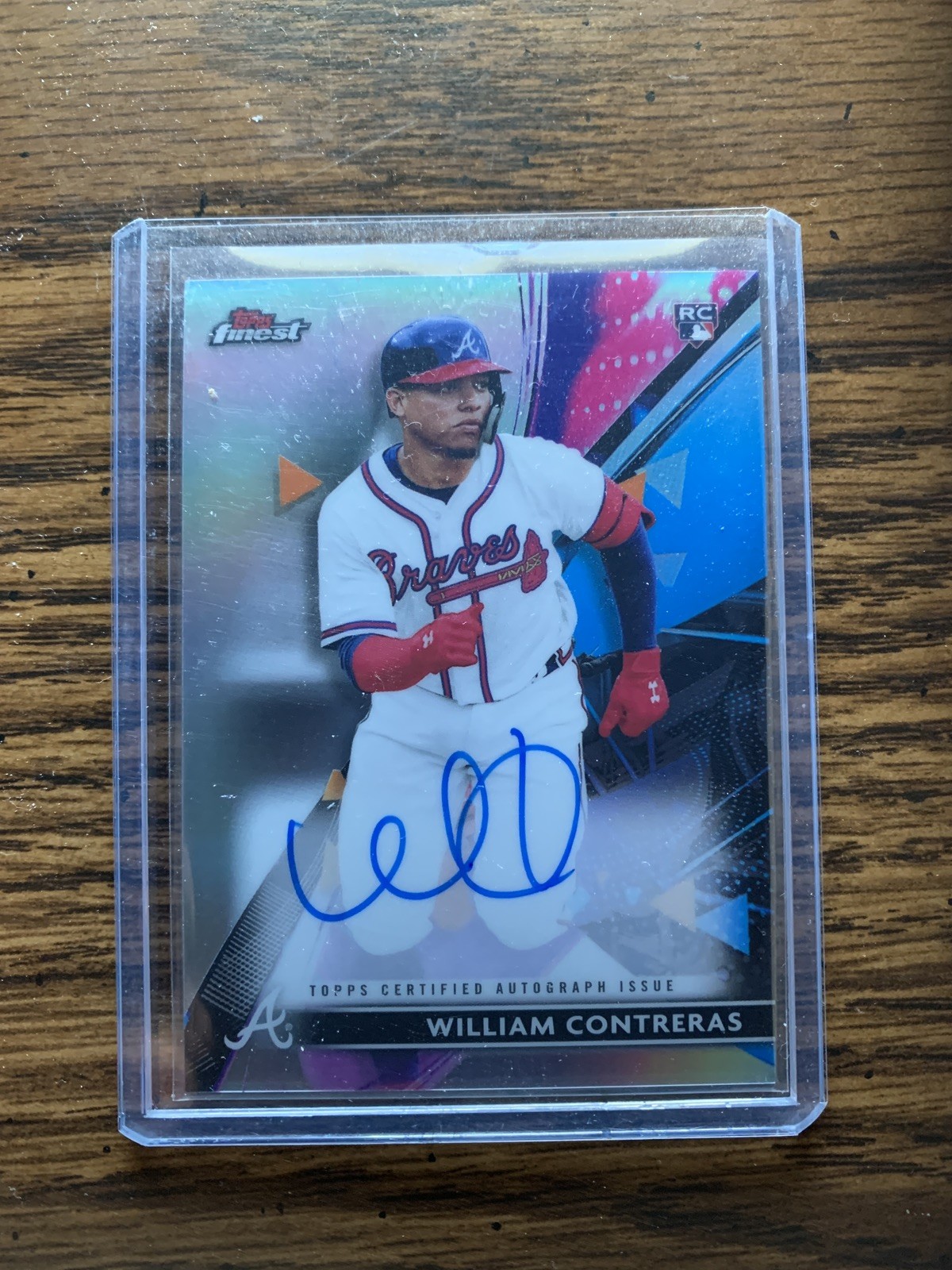 2021 Topps Finest William Contreras RC Auto FA- WC
