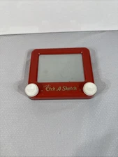 Vintage Travel Etch A Sketch Travel Size Classic Red by Ohio Art Toy 6"x 5"