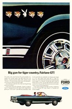 1966 Ford Fairlane Gt Vintage Ad Poster - 24x36 Premium Art Print 200gsm 1966 Ford Fairlane Gt Vintage Ad Poster - 24x36 Premium Art Print 200gsm