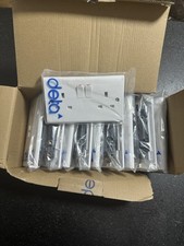 10 x Deta S1209SDP 2 Gang 13A Switched Socket 13A Twin Double Switch Plug Socket