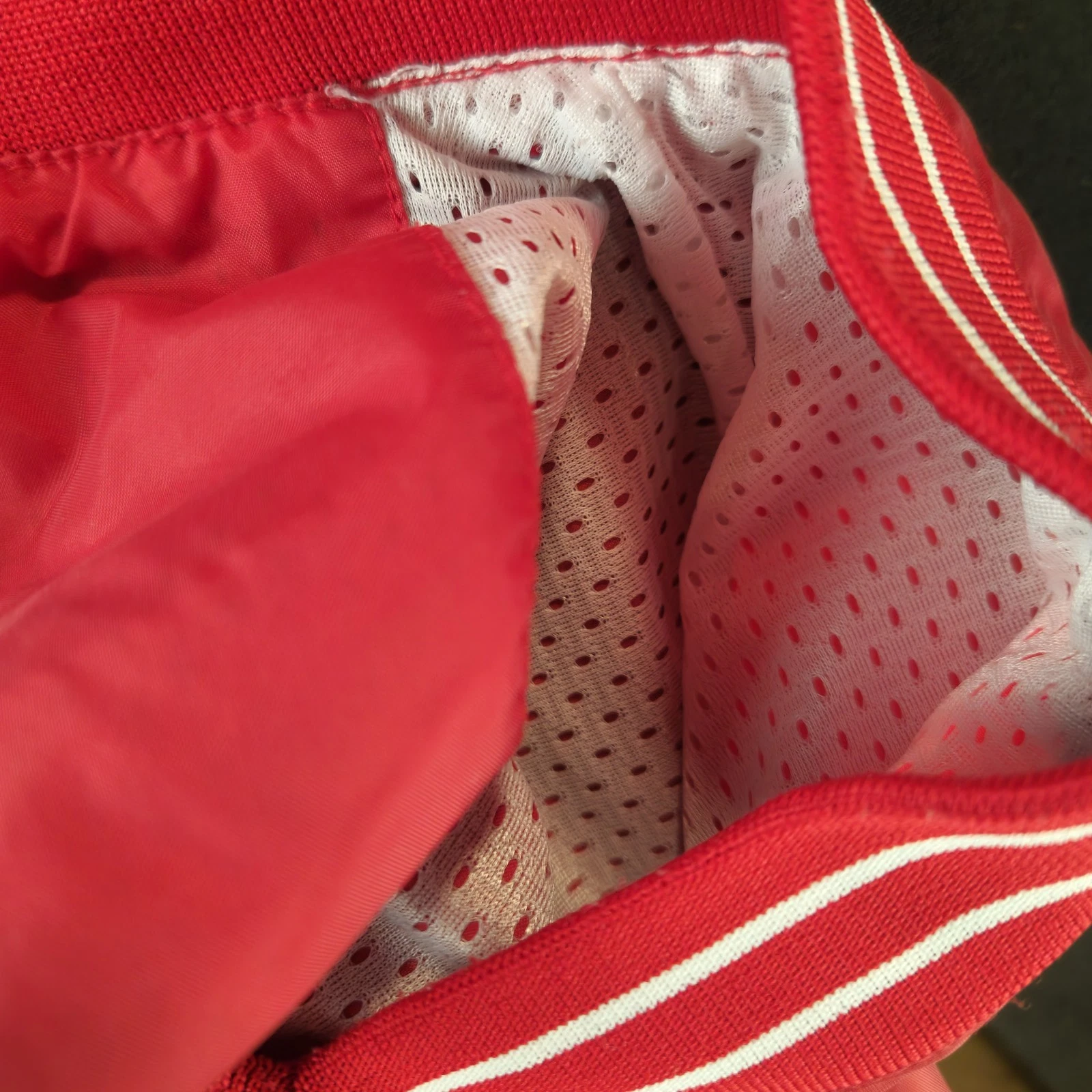 Vintage Southern Athletic Windbreaker Jacket Men XL Red Nylon Athletic V Neck - product detail image 4