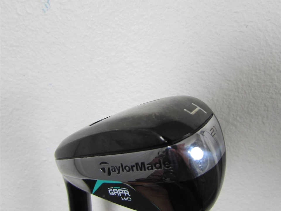 LH TaylorMade Golf GAPR MID 21* Utility Iron Stiff KBS Hybrid Graphite Shaft - Image 3 of 4