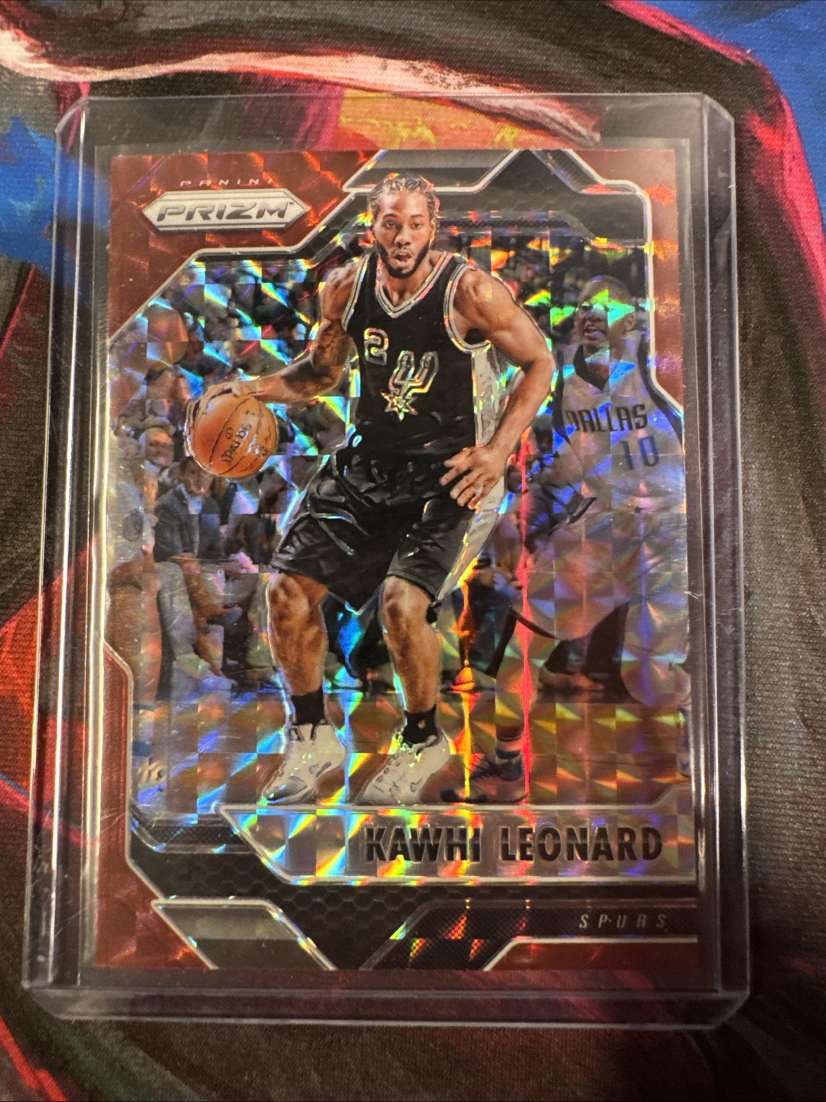 2016-17 Panini Prizm Mosaic Red Kawhi Leonard #52