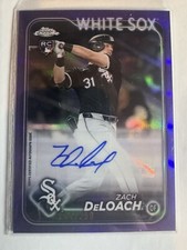 2024 Topps Chrome Update #AC-ZD Zach DeLoach Rookie Auto Purple Refractor /250