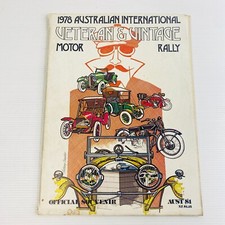 Veteran & Vintage Magazine Australian International - 1978 - Motor Rally Cars